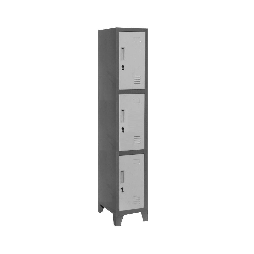 Locker Metálico, 1 Cuerpo, 3 Puertas L100-3 Locker-Metalico-1-Cuerpo-3-Puertas