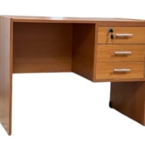 ESCRITORIO MADERA 3 CAJONES COLOR CEREZO y/o PERAL (Melamina)